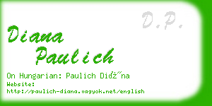 diana paulich business card